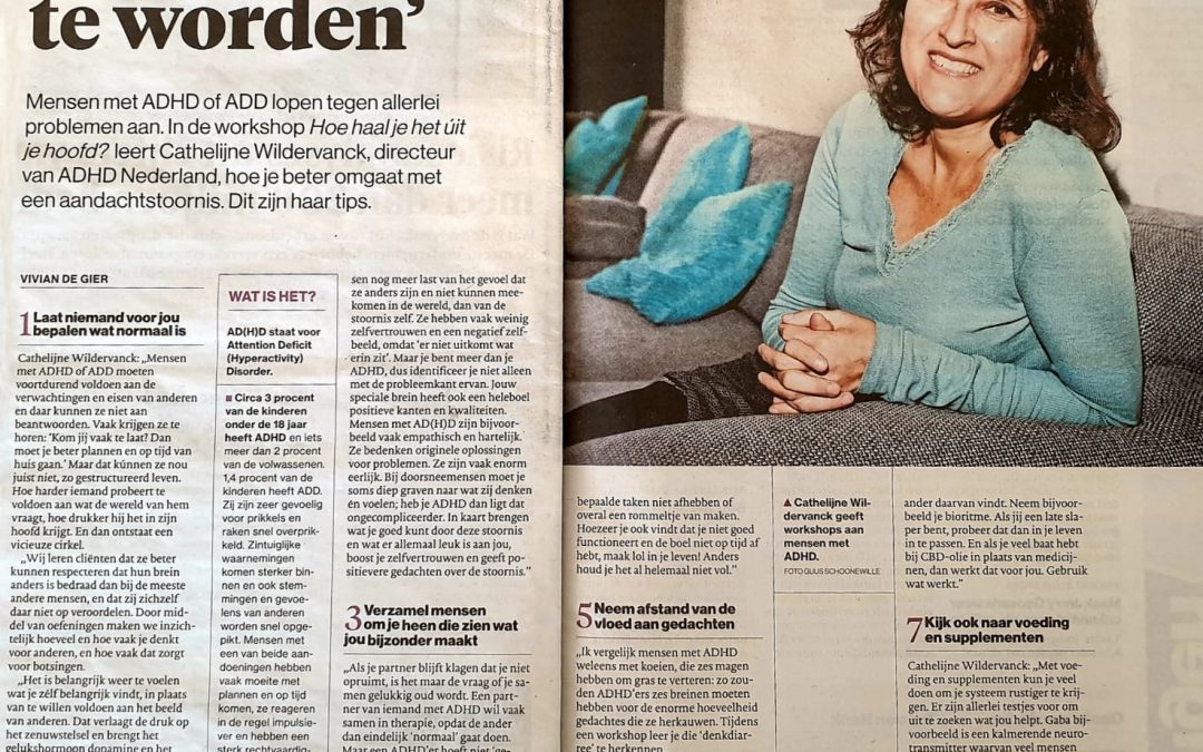 ADHD hoeft niet gefikst te worden!