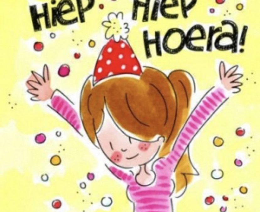 Er is er één jarig hoera hoera